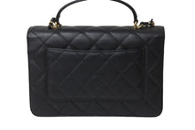 Load image into Gallery viewer, CHANEL シャネル マトラッセ トップハンドル25 チェーンショルダーバッグ ランダム ブラック ゴールド金具 美品 中古 62892