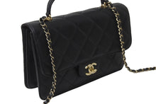 Load image into Gallery viewer, CHANEL シャネル マトラッセ トップハンドル25 チェーンショルダーバッグ ランダム ブラック ゴールド金具 美品 中古 62892