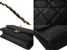 Load image into Gallery viewer, CHANEL シャネル マトラッセ トップハンドル25 チェーンショルダーバッグ ランダム ブラック ゴールド金具 美品 中古 62892