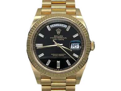 ロレックス ROLEX デイデイト 40 228238A 23年ギャラ ブライトブラック文字盤 美品 中古 62900