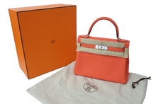 Load image into Gallery viewer, 未使用 HERMES エルメス ケリー28 内縫い ローズテキサス Y刻印 トリヨンクレマンス シルバー金具 ハンドバッグ 中古 62916
