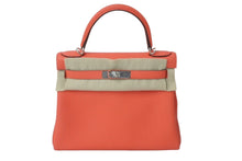 Load image into Gallery viewer, 未使用 HERMES エルメス ケリー28 内縫い ローズテキサス Y刻印 トリヨンクレマンス シルバー金具 ハンドバッグ 中古 62916