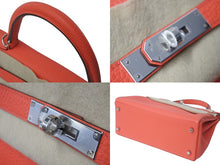 Load image into Gallery viewer, 未使用 HERMES エルメス ケリー28 内縫い ローズテキサス Y刻印 トリヨンクレマンス シルバー金具 ハンドバッグ 中古 62916