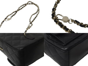 新品未使用 23年完売 CHANEL シャネル ミニリュック AP3753 チェーン ココマーク ブラック キャビアスキン ゴールド金具 中古 62917
