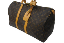 Load image into Gallery viewer, LOUIS VUITTON ルイヴィトン モノグラム キーポル45 ボストンバッグ PVC レザー M41428 ゴールド金具 ブラウン 美品 中古 62918