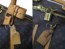 Load image into Gallery viewer, LOUIS VUITTON ルイヴィトン モノグラム キーポル45 ボストンバッグ PVC レザー M41428 ゴールド金具 ブラウン 美品 中古 62918