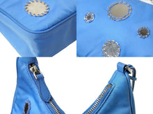 Load image into Gallery viewer, PRADA プラダ Re-Edition 2005 Re-Nylon チェーンワンショルダーバック ブルー ミラー シルバー金具 美品 中古 62930