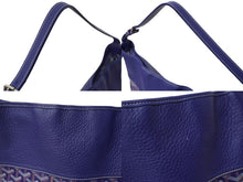 Load image into Gallery viewer, GOYARD ゴヤール ワンショルダーバッグ グレナディン ヘリンボーン レザー PVC ネイビー シルバー金具 美品 中古 62932