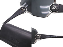 Load image into Gallery viewer, 極美品 CHANEL シャネル サングラス 6028 C.124/87 110 3N 2000&#39;s ココマーク ブラック シルバー金具 中古 62936