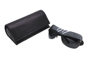 極美品 CHANEL シャネル サングラス 6028 C.124/87 110 3N 2000's ココマーク ブラック シルバー金具 中古 62936