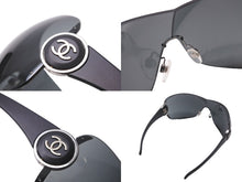 Load image into Gallery viewer, 極美品 CHANEL シャネル サングラス 6028 C.124/87 110 3N 2000&#39;s ココマーク ブラック シルバー金具 中古 62936