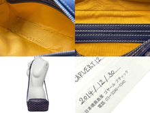 Load image into Gallery viewer, GOYARD ゴヤール ブラック カップヴェール PM 斜め掛けショルダーバッグ ポシェット ネイビー 美品 中古 62939