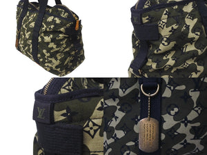 LOUIS VUITTON ルイヴィトン モノグラモフラージュ トレイ トートバッグ M95783 村上隆 マークジェイコブス カーキ 美品 中古 62951