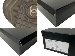 CHANEL シャネル ファブリック レザー ハイカットスニーカー サイズ41 G38804 Y55747 K3966 ホワイト ネイビー 良品 中古 62953
