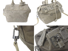 Load image into Gallery viewer, READY MADE レディメイド ジムバック 2wayハンドバッグ RE-CO-WH-00-00-00 コットンキャンバス カーキ シルバー金具 中古 62955