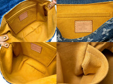 Load image into Gallery viewer, LOUIS VUITTON ルイヴィトン ハンドバッグ モノグラムデニム ミニプリーティ ブルー ゴールド金具 M95050 美品 中古 62957