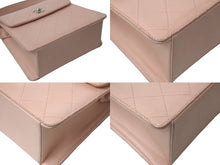 Load image into Gallery viewer, CHANEL シャネル ワイルドステッチ ハンドバッグ トップハンドル 5番台 ラムスキン ピンク シルバー金具 美品 中古 62959