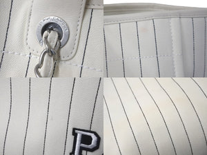 CHANEL シャネル ドーヴィルGM チェーン トートバッグ ランダム ココマーク ハンドバッグ A67001 ホワイト ブラック 美品 中古 62960