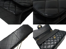 Load image into Gallery viewer, 極美品 CHANEL シャネル チェーンショルダーバッグ マトラッセ30 Wフラップ A58600 ブラック 18番台 中古 62961