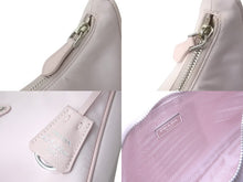 画像をギャラリービューアに読み込む, PRADA プラダ リ版 2005 ハンドバッグ 未使用 1NE204 ナイロン レザー ピンク シルバー金具 中古 62962 