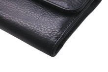 Load image into Gallery viewer, CHROME HEARTS クロムハーツ ウェーブミニウォレット ダガージップ クロスボールボタン ブラック シルバー925 美品 中古 62965