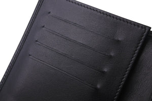 極美品 CHANEL シャネル パスポートケース マトラッセ ココマーク ラムスキン ブラック 30番台シルバー金具 中古 62966