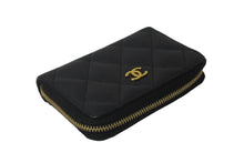 Load image into Gallery viewer, 極美品 CHANEL シャネル マトラッセ コインケース 29番台 AP0216 キャビアスキン ブラック ゴールド金具 中古 62967