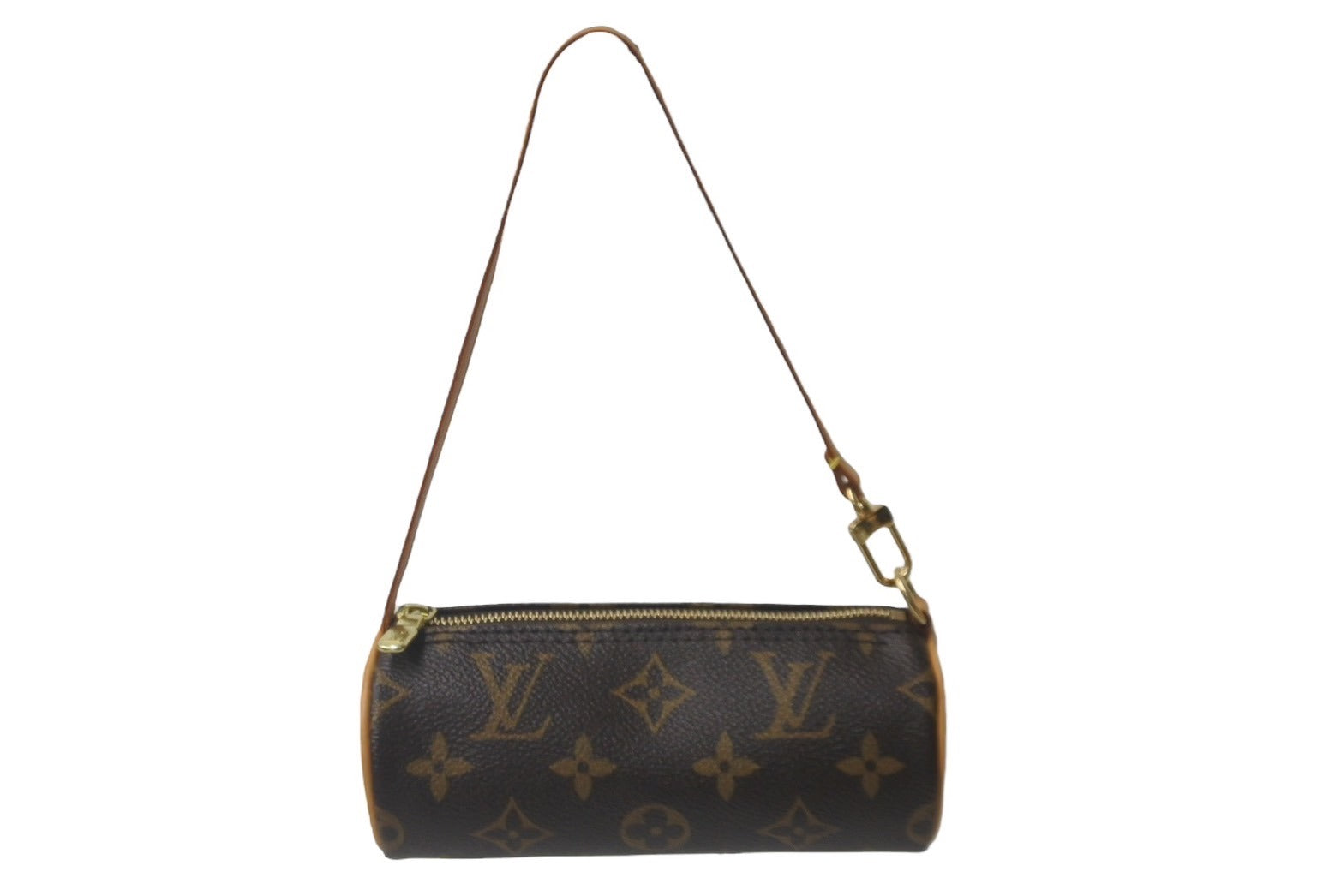 ルイ・ヴィトン LOUIS VUITTON パピヨンポーチ ブラウン