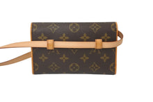 Load image into Gallery viewer, LOUIS VUITTON ルイヴィトン ウエスト ショルダーバッグ M51855 モノグラム ポシェットフロランティーヌ ブラウン 美品 中古 62971