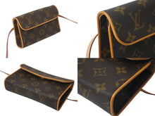 Load image into Gallery viewer, LOUIS VUITTON ルイヴィトン ウエスト ショルダーバッグ M51855 モノグラム ポシェットフロランティーヌ ブラウン 美品 中古 62971