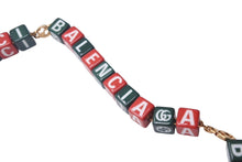 Load image into Gallery viewer, 極美品 GUCCI グッチ バレンシアガ コラボ シンボル ネックレス 677088I12R2 レッド グリーン ゴールド金具 中古 62972