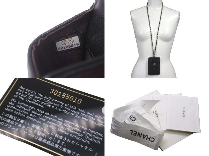 新品未使用品 CHANEL シャネル キャビアスキン カードケース