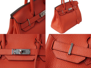 未使用 HERMES エルメス ハンドバッグ バーキン 30 C刻 シルバー金具 トリヨンクレマンス ローズジャイプール 中古 62978