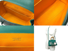 Load image into Gallery viewer, 極美品 GOYARD ゴヤール サイゴンミニソフトバッグ 2WAYハンドバッグ トップハンドル グリーン シルバー金具 中古 62979
