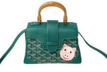 Load image into Gallery viewer, 極美品 GOYARD ゴヤール サイゴンミニソフトバッグ 2WAYハンドバッグ トップハンドル グリーン シルバー金具 中古 62979