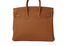 Load image into Gallery viewer, 新品未使用 HERMES エルメス ハンドバッグU刻印 バーキン25 ゴールド シルバー金具 トゴ 中古 62982
