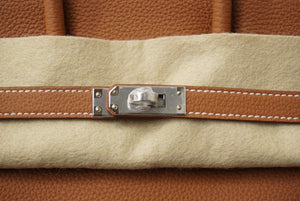 新品未使用 HERMES エルメス ハンドバッグU刻印 バーキン25 ゴールド シルバー金具 トゴ 中古 62982