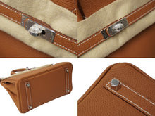 Load image into Gallery viewer, 新品未使用 HERMES エルメス ハンドバッグU刻印 バーキン25 ゴールド シルバー金具 トゴ 中古 62982