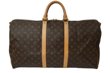 Load image into Gallery viewer, LOUIS VUITTON ルイヴィトン キーポルバンドリエール55 M41414 ボストンバッグ モノグラムキャンバス ブラウン 美品 中古 62985