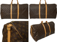 Load image into Gallery viewer, LOUIS VUITTON ルイヴィトン キーポルバンドリエール55 M41414 ボストンバッグ モノグラムキャンバス ブラウン 美品 中古 62985