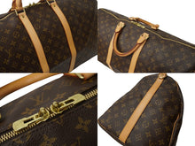 Load image into Gallery viewer, LOUIS VUITTON ルイヴィトン キーポルバンドリエール55 M41414 ボストンバッグ モノグラムキャンバス ブラウン 美品 中古 62985