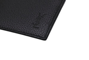 以前同様 SAINT LAURENT サンローラン カードケース ユニセックス 無地 ロゴ 687098 レザー ブラック 中古 63000 