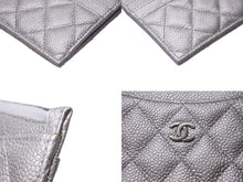 Load image into Gallery viewer, 極美品 CHANEL シャネル カードケース ココマーク AP0219 24番台 キャビアスキン シルバー 中古 63001