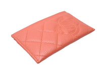 Load image into Gallery viewer, 極美品 CHANEL シャネル カードケース ココマーク ロゴ 20番台 キャビアスキン オレンジ 中古 63002