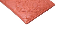 Load image into Gallery viewer, 極美品 CHANEL シャネル カードケース ココマーク ロゴ 20番台 キャビアスキン オレンジ 中古 63002