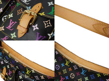 Load image into Gallery viewer, LOUIS VUITTON ルイヴィトン ショルダーバッグ M40052 ロッジGM 村上隆 ノアール ブラック マルチカラー ゴールド金具 美品 中古 63003