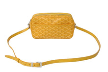 Load image into Gallery viewer, GOYARD ゴヤール カップヴェール ショルダーバッグ イエロー ヘリンボーン柄 ロゴ 斜めがけ カバン 美品 中古 63005