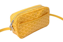 Load image into Gallery viewer, GOYARD ゴヤール カップヴェール ショルダーバッグ イエロー ヘリンボーン柄 ロゴ 斜めがけ カバン 美品 中古 63005