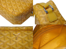 Load image into Gallery viewer, GOYARD ゴヤール カップヴェール ショルダーバッグ イエロー ヘリンボーン柄 ロゴ 斜めがけ カバン 美品 中古 63005