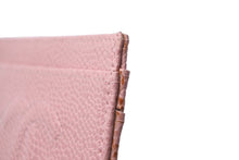 Load image into Gallery viewer, CHANEL シャネル カードケース ココマーク ロゴ 無地 ７番台 キャビアスキン ピンク 美品 中古 63006